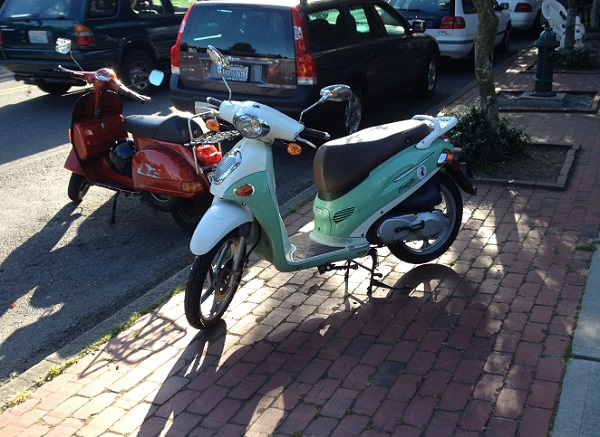 Scooters at the parkway