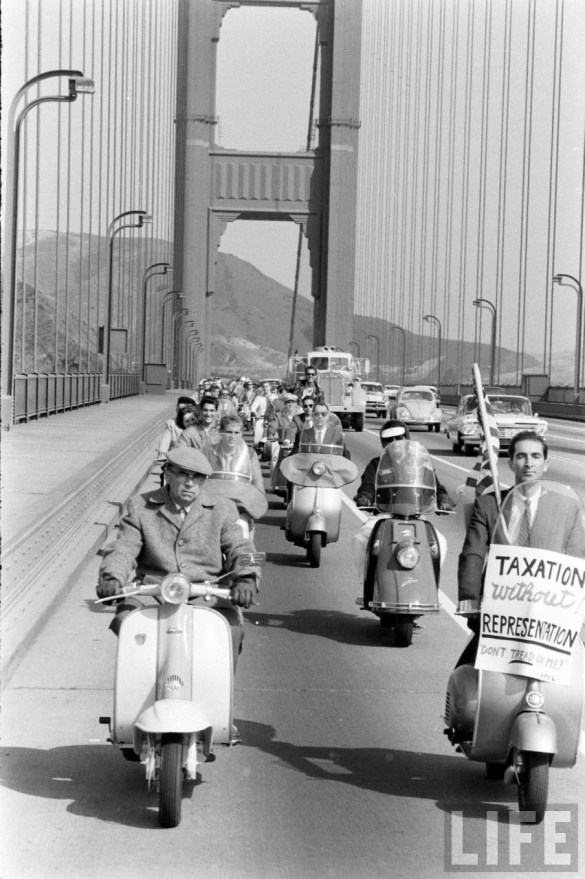 Motor Scooter Squabble in California, ca. 1960s (5)