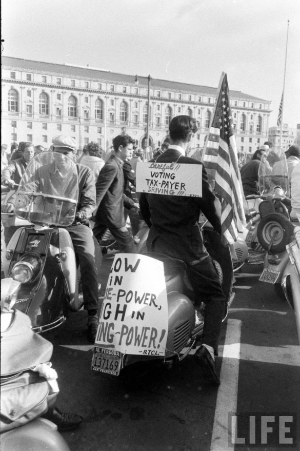 Motor Scooter Squabble in California, ca. 1960s (9)