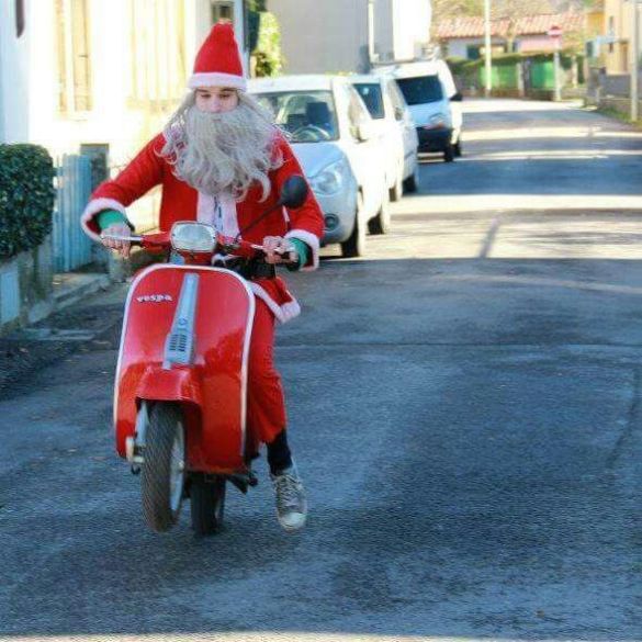 Image result for vespa in a christmas parade